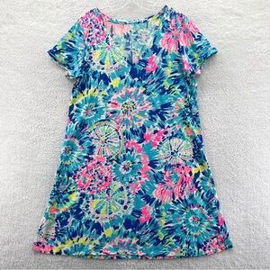 Lilly Pulitzer Jessica Short Sleeve Dress Dive In Reduced XL New with Tags